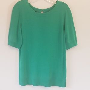 Talbots Fine-Knit Sweater, Green, Sz M